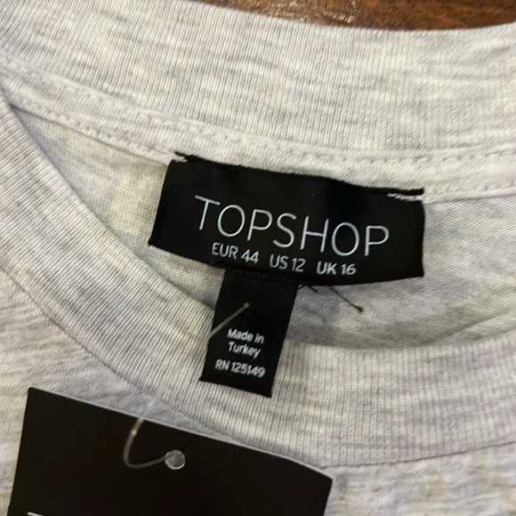 Give me space gray tee soft size 12 US NWT - Picture 3 of 3